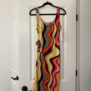 Almost Famous Multicolor Wave Dress
